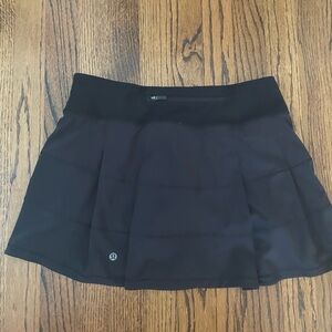 Lululemon pace rival tennis skirt size 6 black